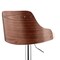 Armen Living Asher Adjustable Cream Faux Leather and Chrome Finish Bar Stool LCARBAWACR - alternate 5